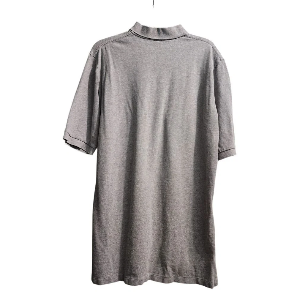 Polo Golf Ralph Lauren Classic Gray Cotton Polo Shirt Short Sleeve Casual Golf L